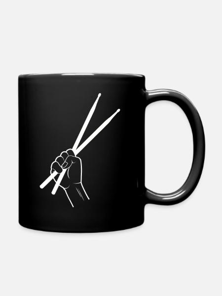 Drumsticks - Tasse einfarbig - Schwarz