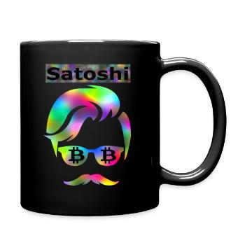 Bitcoin Inventor - Satoshi Nakamoto - Full Colour Mug - black - Right