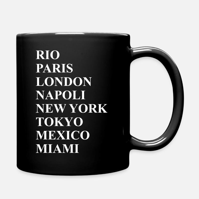 VILLES DU MONDE - Mug uni - noir
