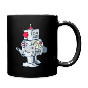 Toy Robot - Full Colour Mug - black - Right