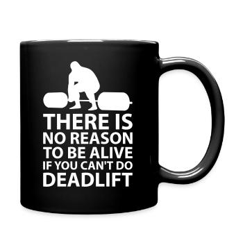 Deadlift - Tasse einfarbig - Schwarz - Rechts