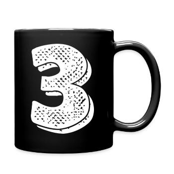 Numéro 3-3 ème anniversaire - Mug uni - noir - Droite