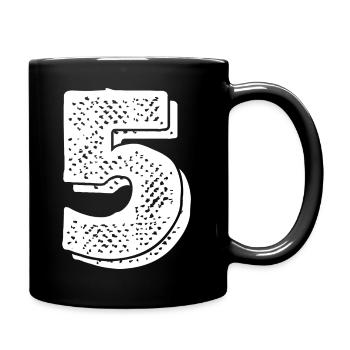Issue 5 - 5th anniversary - Full Colour Mug - black - Right