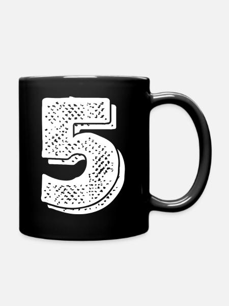 Numéro 5 - 5 ème anniversaire - Mug uni - noir