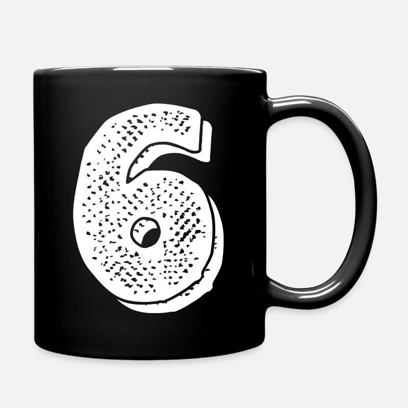 Numéro 6 - 6 ème anniversaire - Mug uni - noir