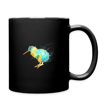 Kiwi - Tasse einfarbig - Schwarz - Rechts