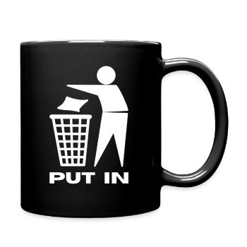 Ukraine - Tasse einfarbig - Schwarz - Rechts
