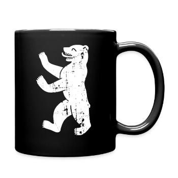 Berlin Bear Berlin Vintage Coat of Arms - Full Colour Mug - black - Right