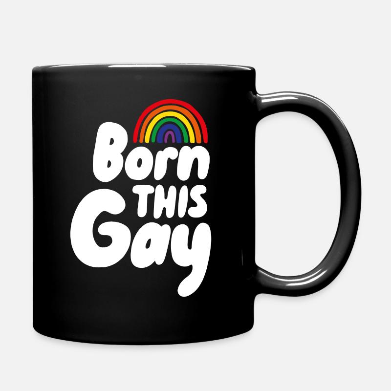 Né ce gay - Mug uni - noir