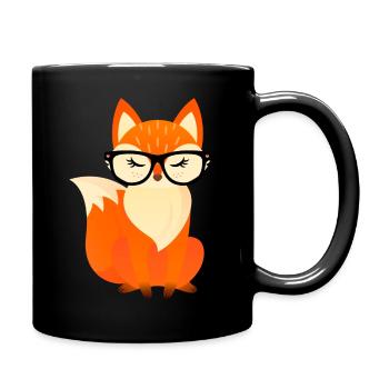 Clever Fox Schlaufuchs - Inscription à l’école - Mug uni - noir - Droite
