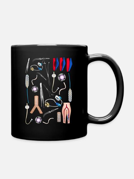 Gefässchirurgie - Tasse einfarbig - Schwarz