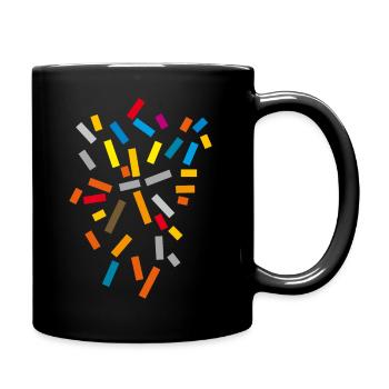 Pattern Colors - Full Colour Mug - black - Right