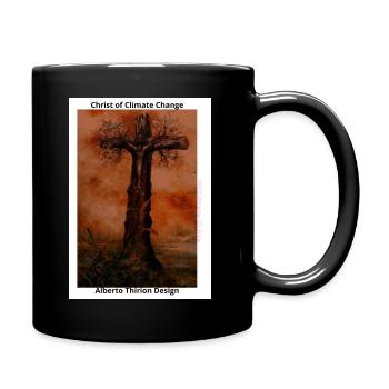 Wähle die Erde - Tasse einfarbig - Schwarz - Rechts
