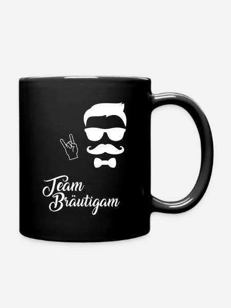Team Bräutigam - Rock´n Roll - Tasse einfarbig - Schwarz