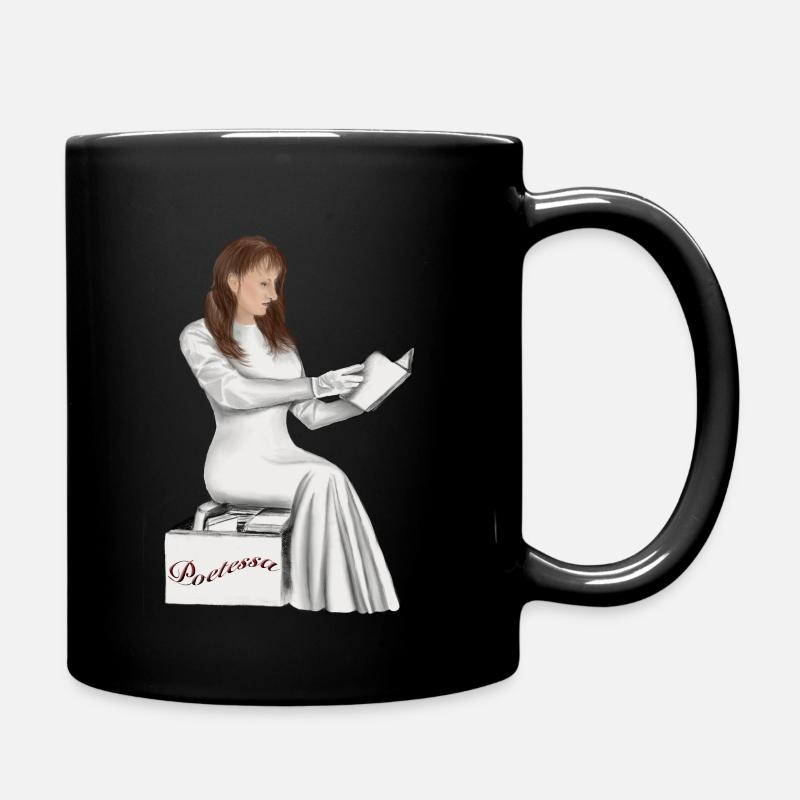 Poetessas Bücher - Tasse einfarbig - Schwarz