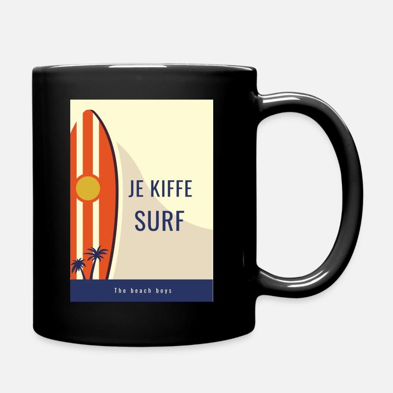 Sweatshirt white surf sweatshirt white men - Full Colour Mug - black
