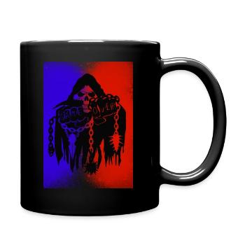 Der Reaper "Game Over" - Tasse einfarbig - Schwarz - Rechts