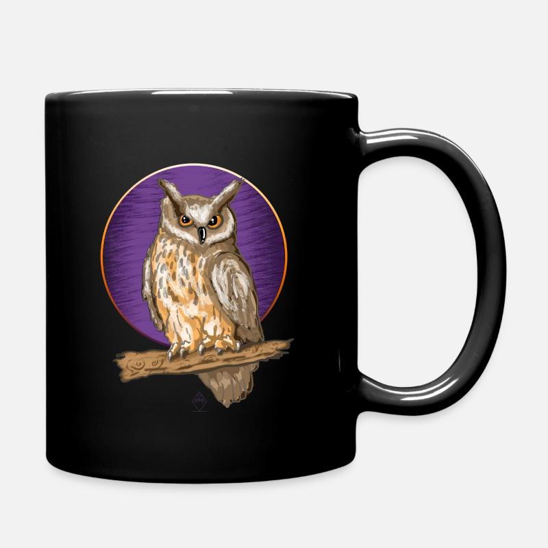 Owl Moon - Full Colour Mug - black