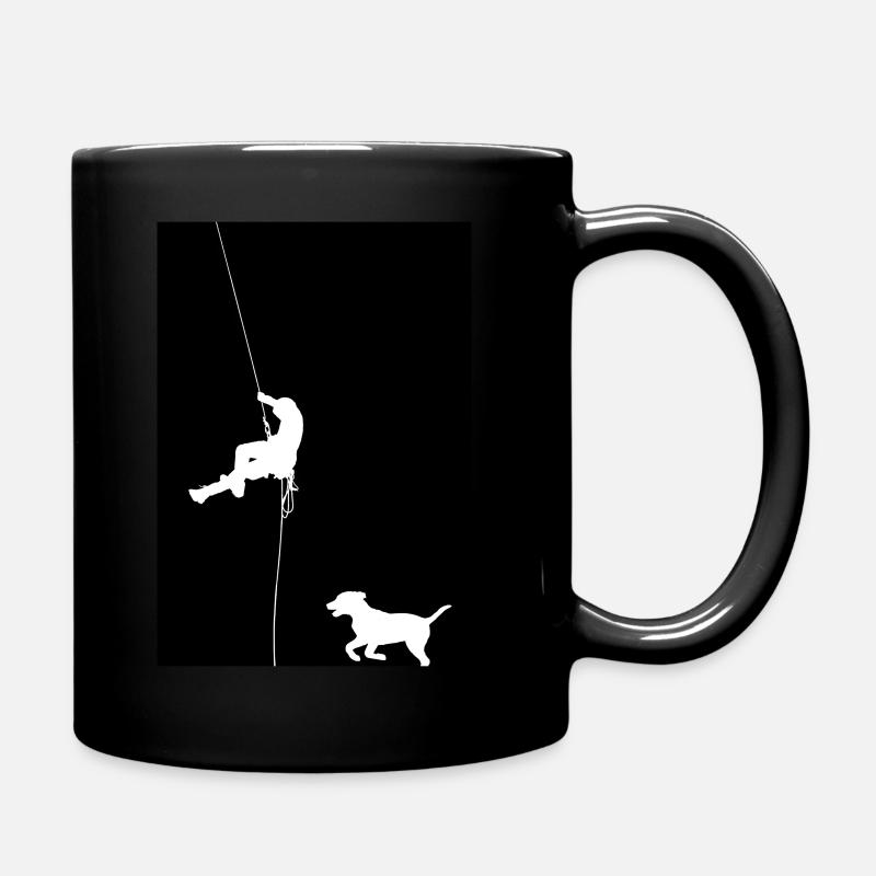 Climbing in the outside - Tasse einfarbig - Schwarz