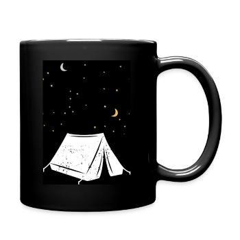 Camping under beautiful Starlight - Tasse einfarbig - Schwarz - Rechts