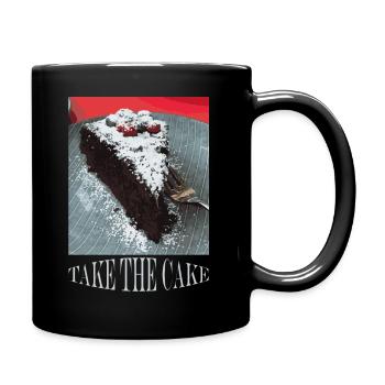 Take the Cake - Tasse einfarbig - Schwarz - Rechts