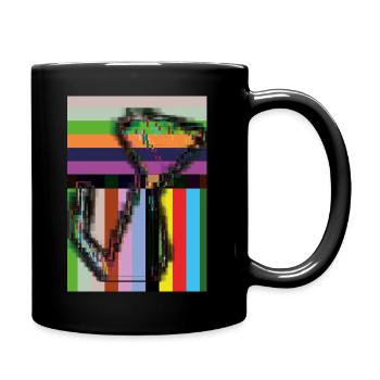 Robo Cat verschiedene Farben 8 - Tasse einfarbig - Schwarz - Rechts
