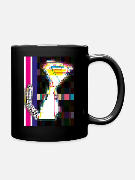 Robo Cat verschiedene Farben 12 - Tasse einfarbig - Schwarz