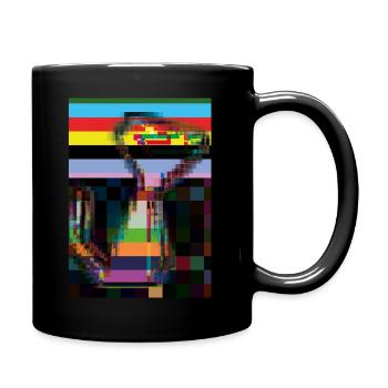 Robo Cat verschiedene Farben 9 - Tasse einfarbig - Schwarz - Rechts