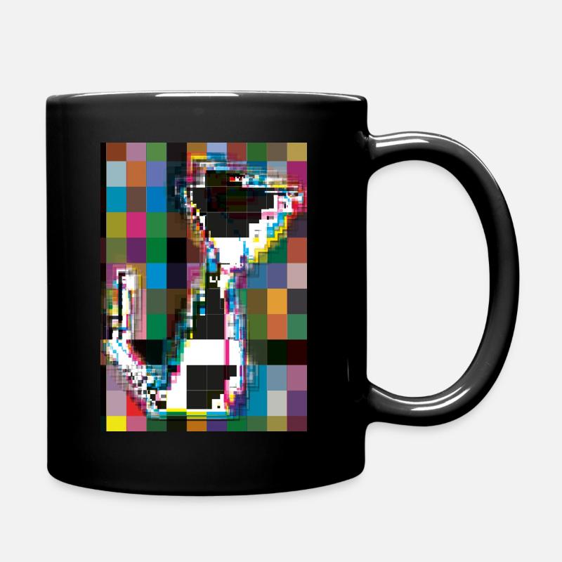 Robo Cat verschiedene Farben 13 - Tasse einfarbig - Schwarz
