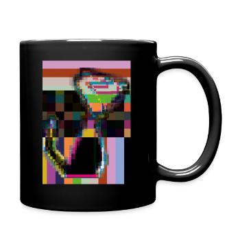 Robo Cat verschiedene Farben 10 - Tasse einfarbig - Schwarz - Rechts
