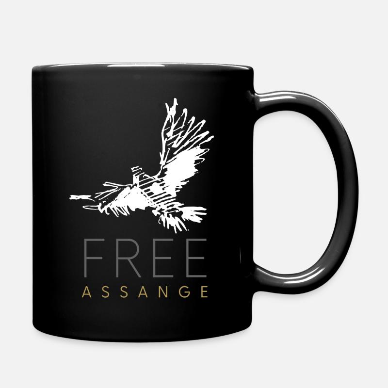 Libérez Assange Freedom pour Julian Assange Pigeon - Mug uni - noir