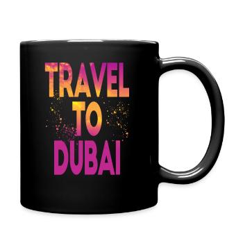 Voyage à Dubaï - Mug uni - noir - Droite