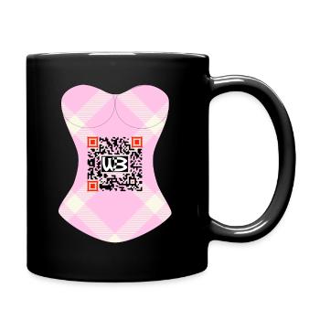 corset test 2 - Full Colour Mug - black - Right