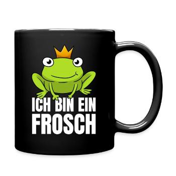 Ich Bin Ein Frosch - Tasse einfarbig - Schwarz - Rechts