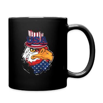 Aigle des États-Unis - Mug uni - noir - Droite