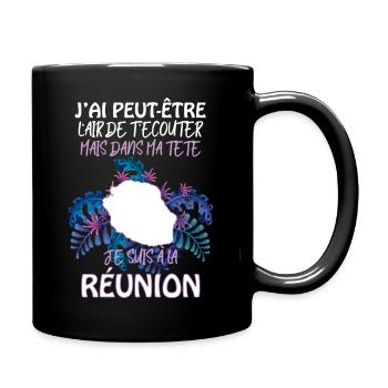 La Réunion Mon Ile Que J'Aime - Mug uni - noir - Droite