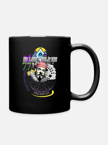 holdem fold and live - Tasse einfarbig - Schwarz