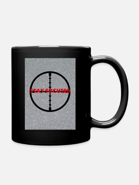 STAY FOCUSED - Tasse einfarbig - Schwarz
