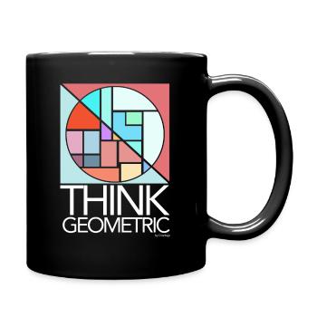Think Geometric de Cinodrago - Mug uni - noir - Droite