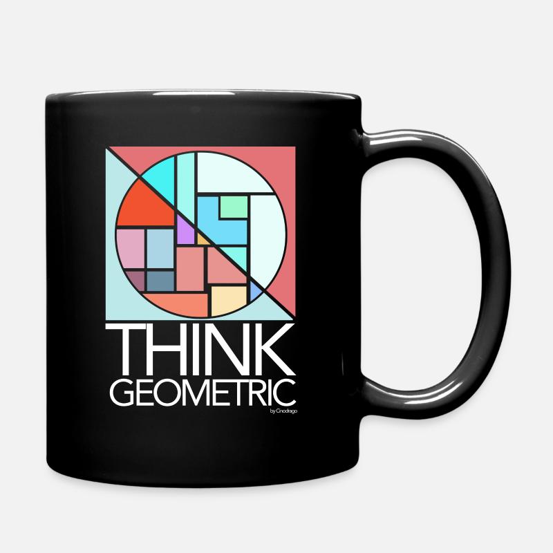 Think Geometric de Cinodrago - Mug uni - noir