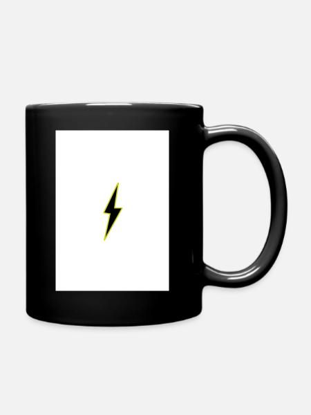 Blitz - Tasse einfarbig - Schwarz