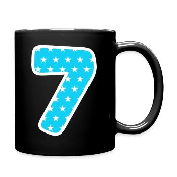 Numéro 7 - Mug uni - noir - Droite