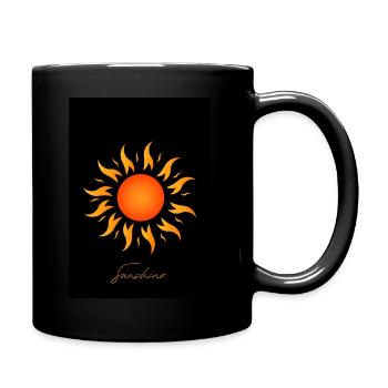 Sunshine - Tasse einfarbig - Schwarz - Rechts