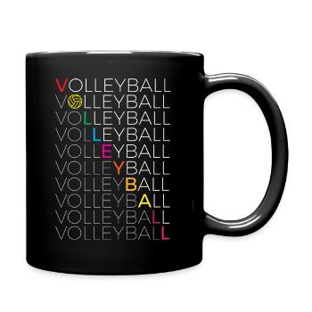 conception de texte de volleyball pour un amateur de volley-ball - Mug uni - noir - Droite