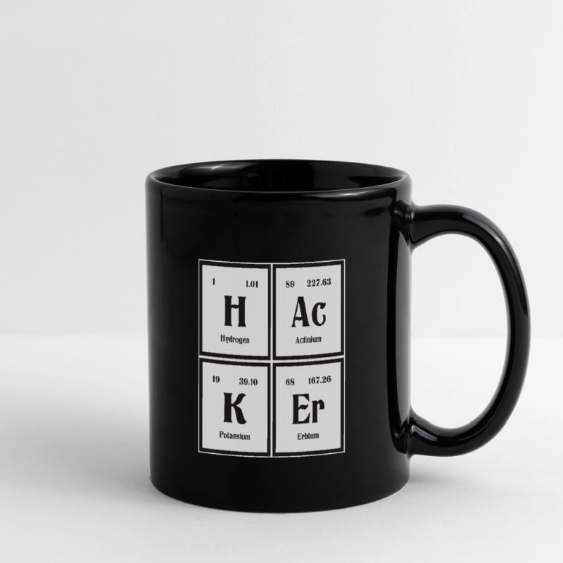 Hacker-| Periodensystem der Elemente Tasse einfarbig