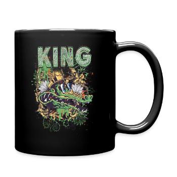 king croc - Tasse einfarbig - Schwarz - Rechts