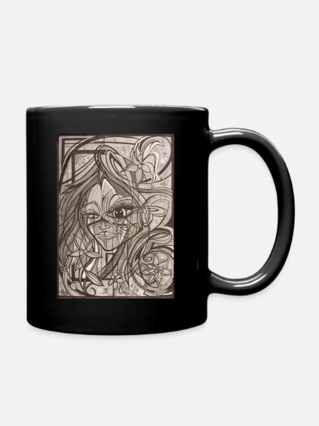 Graffiti Art - Tasse einfarbig - Schwarz