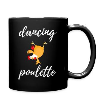 dancing poulette - Mug uni - noir - Droite