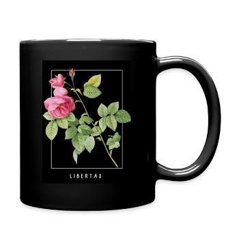Liberté des roses - Mug uni - noir - Droite
