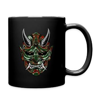 ONI Maske traditionell - Tasse einfarbig - Schwarz - Rechts